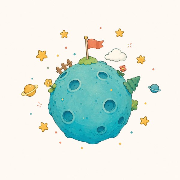 小宇宙盒子星球插畫